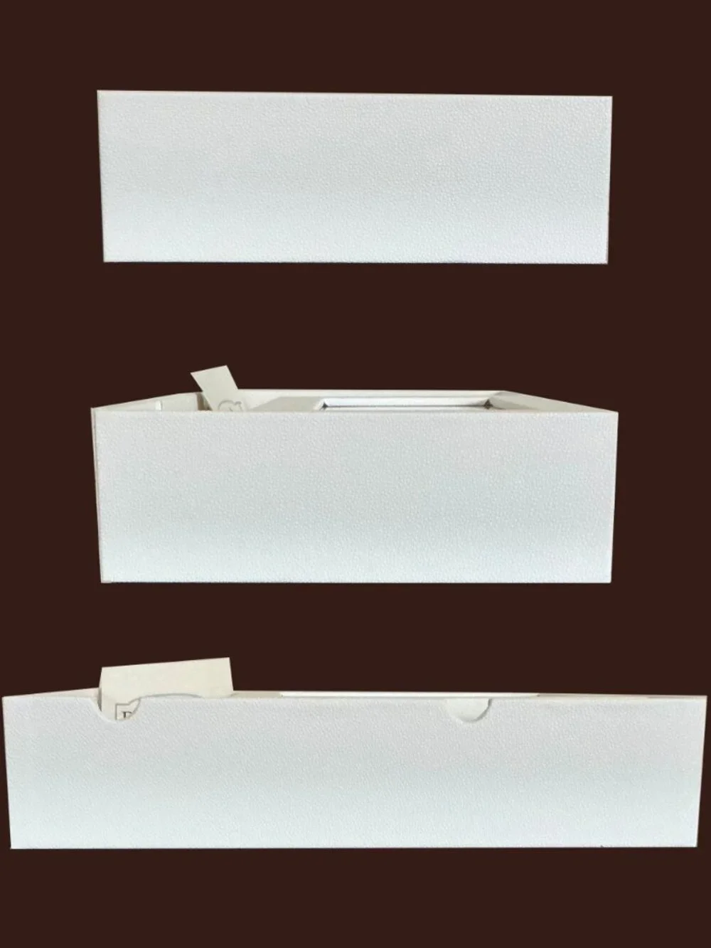 NEW HSN Prestige Colleen Lopez White Stacking Anti-Tarnish Jewelry Tray